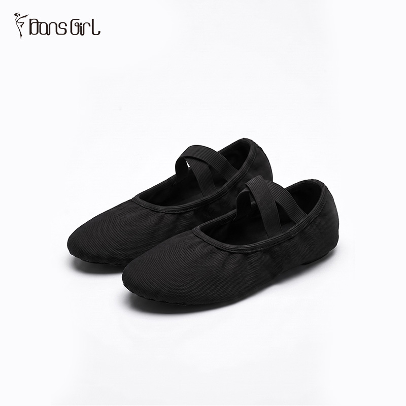 Canvas Split Sole Ballet Dance Shoes( No Tie)