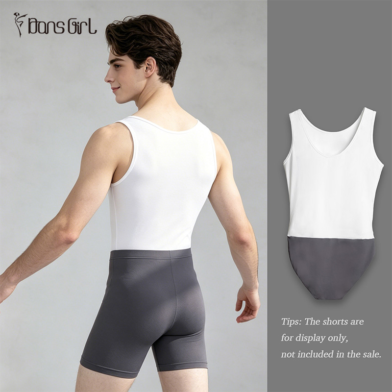 Men's Two-tone Tank Leotard