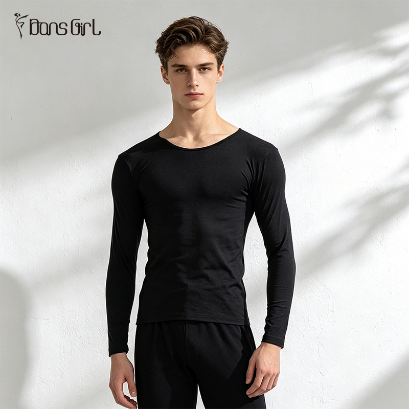 Men's Long Sleeve Ballet Dancewear Tops