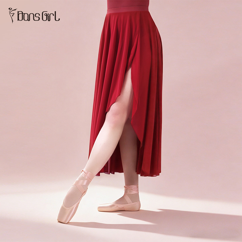 Long Lyrical Mesh Skirt For Modern Dance