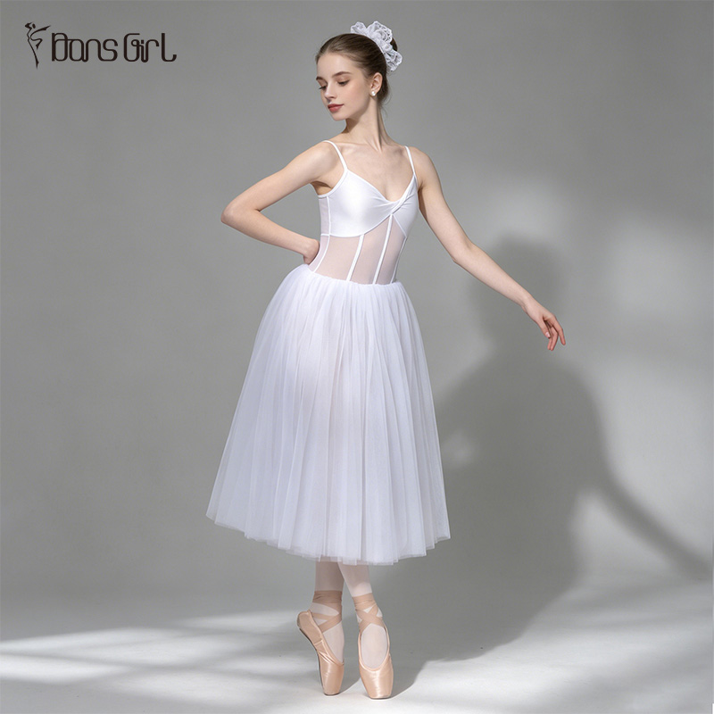 Long Lyrical White Romantic Tutu Dress