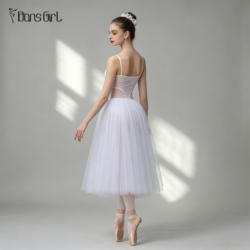 Long Lyrical White Romantic Tutu Dress