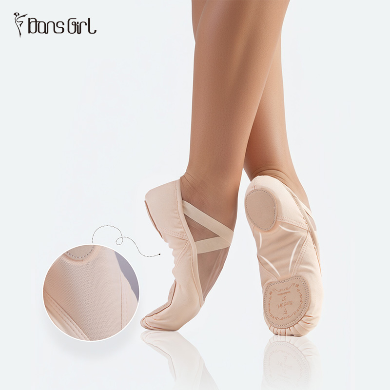 Professional Stretchy Ballet Yoga Shoes With Mesh
