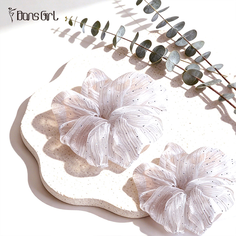 Sparkling Flower Ballet Hair Ties